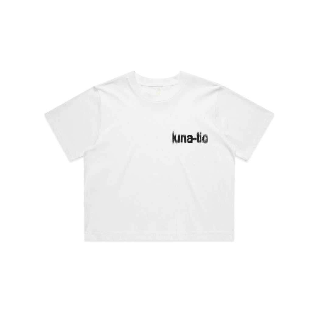 classic crop tee white