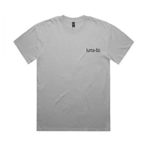 heavy faded 'LUNA-TIC' grey