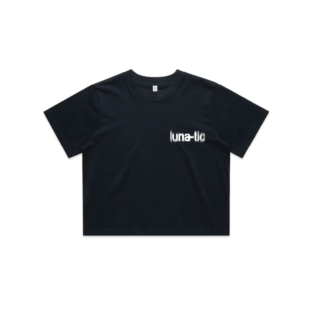 classic crop tee black