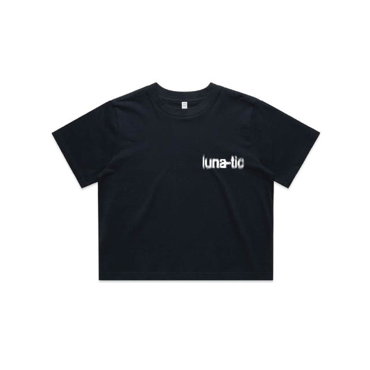 classic crop tee black