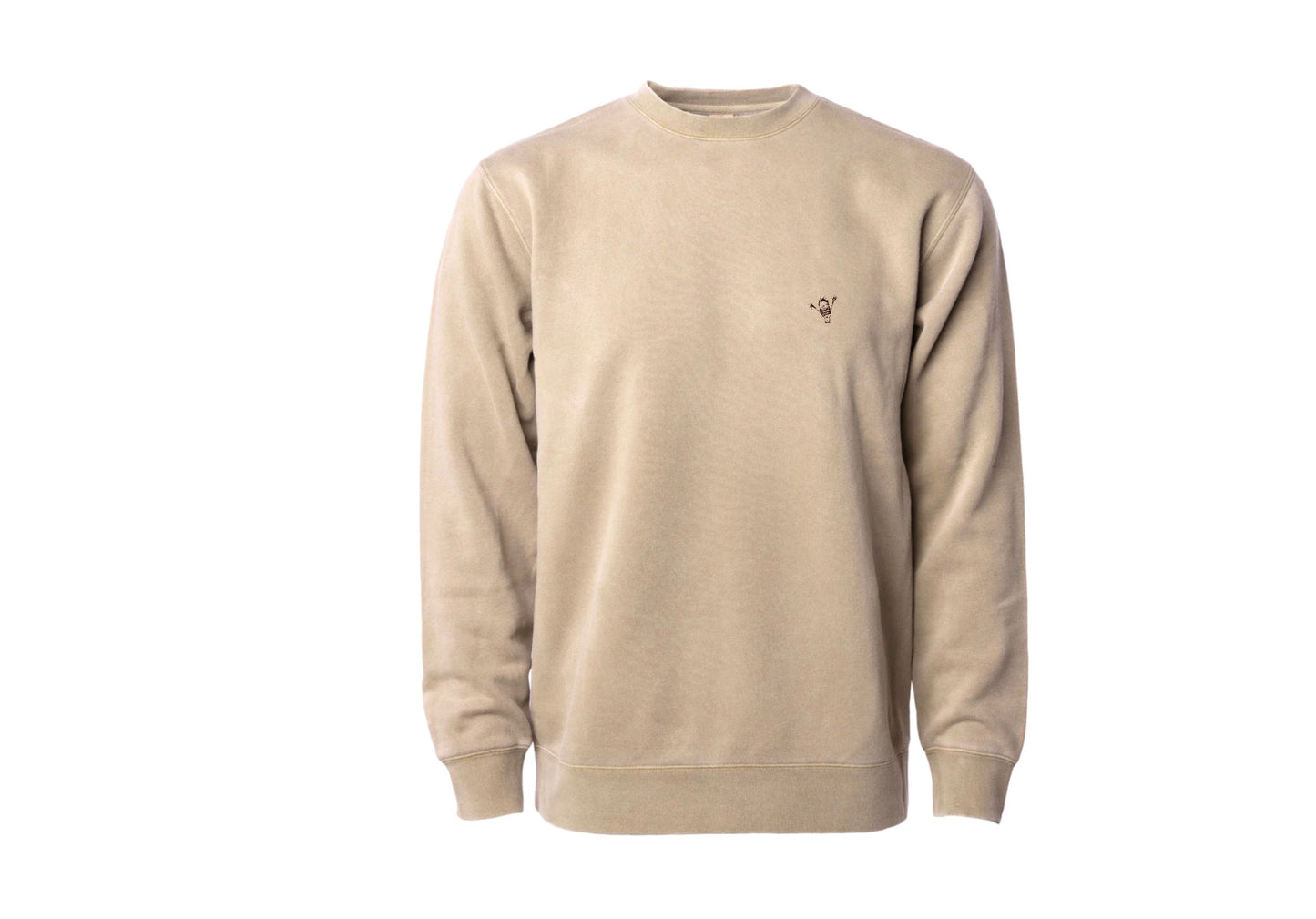neutral crewneck sweatshirt